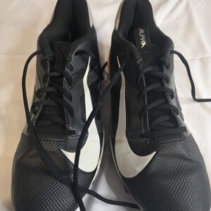 Nike Black and White Cleats